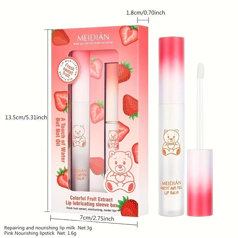 2 Pcs Moisturizing Lip Care Warm Lipstick Lip Balm