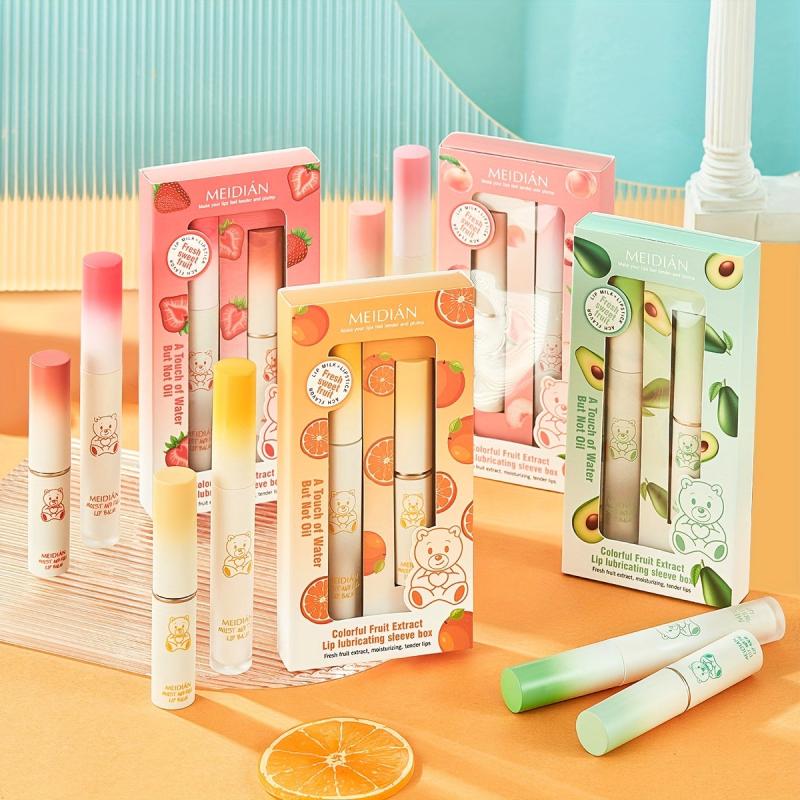 2 Pcs Moisturizing Lip Care Warm Lipstick Lip Balm
