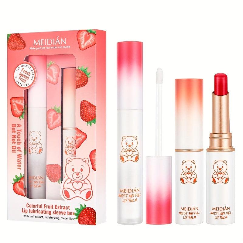 2 Pcs Moisturizing Lip Care Warm Lipstick Lip Balm