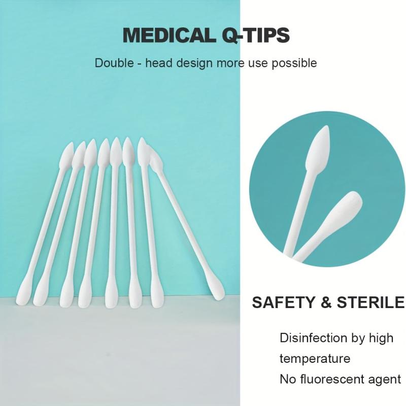 80pcs Double Head Cotton Swabs Makeup Buds