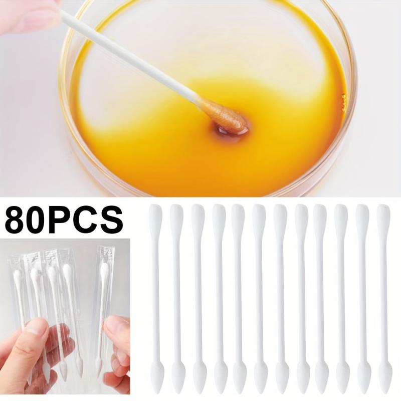 80pcs Double Head Cotton Swabs Makeup Buds