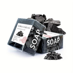 Bamboo Charcoal Soap Cleansing Face Body Skin Care Fresh Taste Soap
