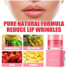 Exfoliating Lip Scrub Mask with Lip Brush