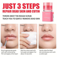 Exfoliating Lip Scrub Mask with Lip Brush