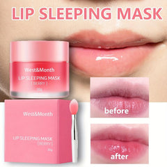 Exfoliating Lip Scrub Mask with Lip Brush