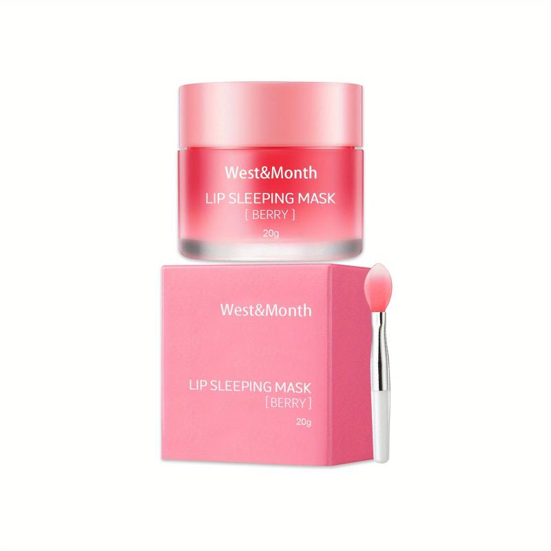 Exfoliating Lip Scrub Mask with Lip Brush