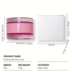 Lip Mask And Scrub Cream Moisturizing Revitalizing Intensive