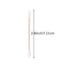 30pcs Double Head Swabs With Clear Square Storage Box Round