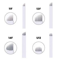 10PCS Eyebrow Lip Eye Hand Blades Tattooing Needle Set