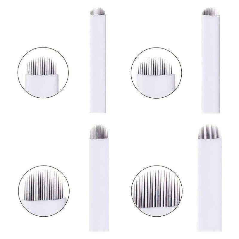 10PCS Eyebrow Lip Eye Hand Blades Tattooing Needle Set
