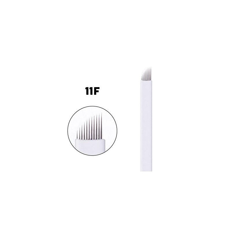 10PCS Eyebrow Lip Eye Hand Blades Tattooing Needle Set