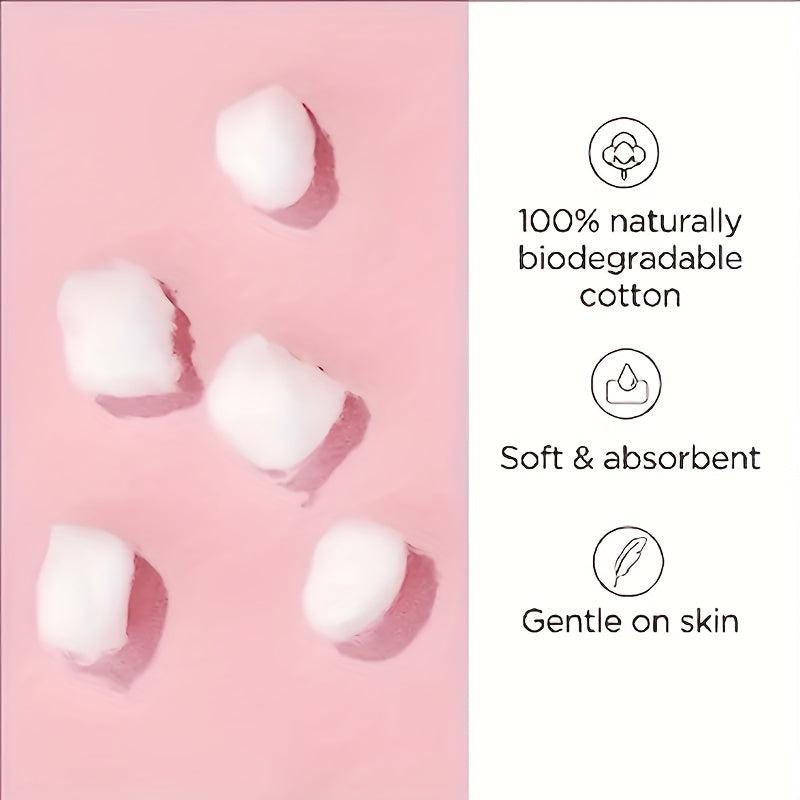 Soft Absorbent Cotton Balls for Makeup Removal & Nail Polish, 100-200pcs