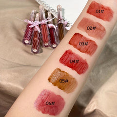 Bowknot Mirror Lip Gloss Hydrating Plumping Long Lasting Lip Stain