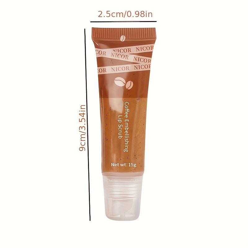 Coffee Lip Scrub Exfoliator & Brightening Polish for Dark Lips