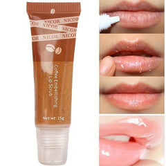 Coffee Lip Scrub Exfoliator & Brightening Polish for Dark Lips