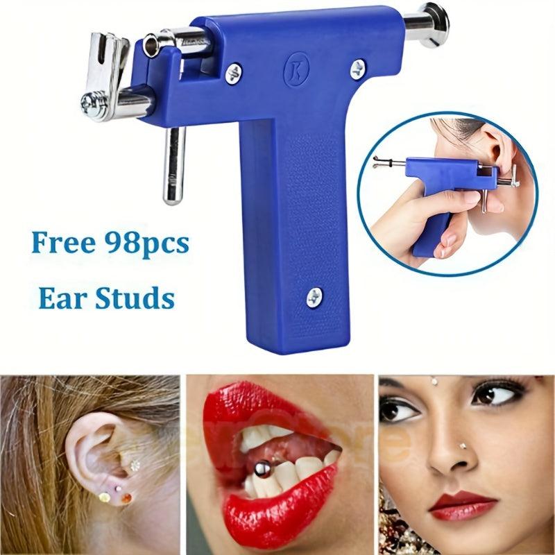 Disposable Ear Piercing Tool Set with 98pcs Ear Studs