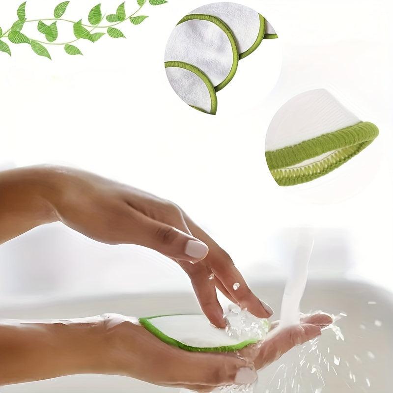 10pcs Reusable Makeup Remover Pads with Washable Bag
