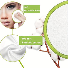 10pcs Reusable Makeup Remover Pads with Washable Bag