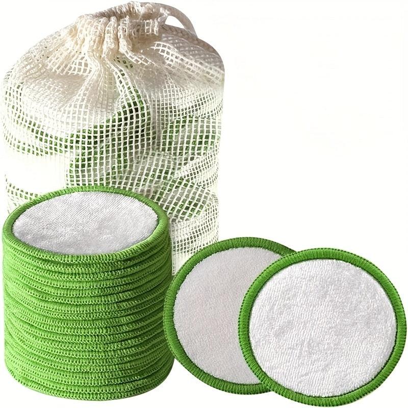 10pcs Reusable Makeup Remover Pads with Washable Bag