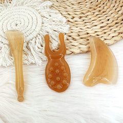 3pcs Resin Face Lifting Guasha Scraping Massage Tools
