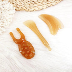 3pcs Resin Face Lifting Guasha Scraping Massage Tools