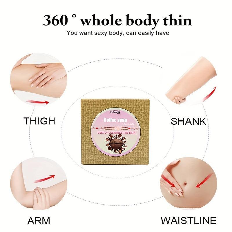 3pcs Coffee Bean Soap 107g Gentle Cleansing Smoothing Skin Long Lasting Frag