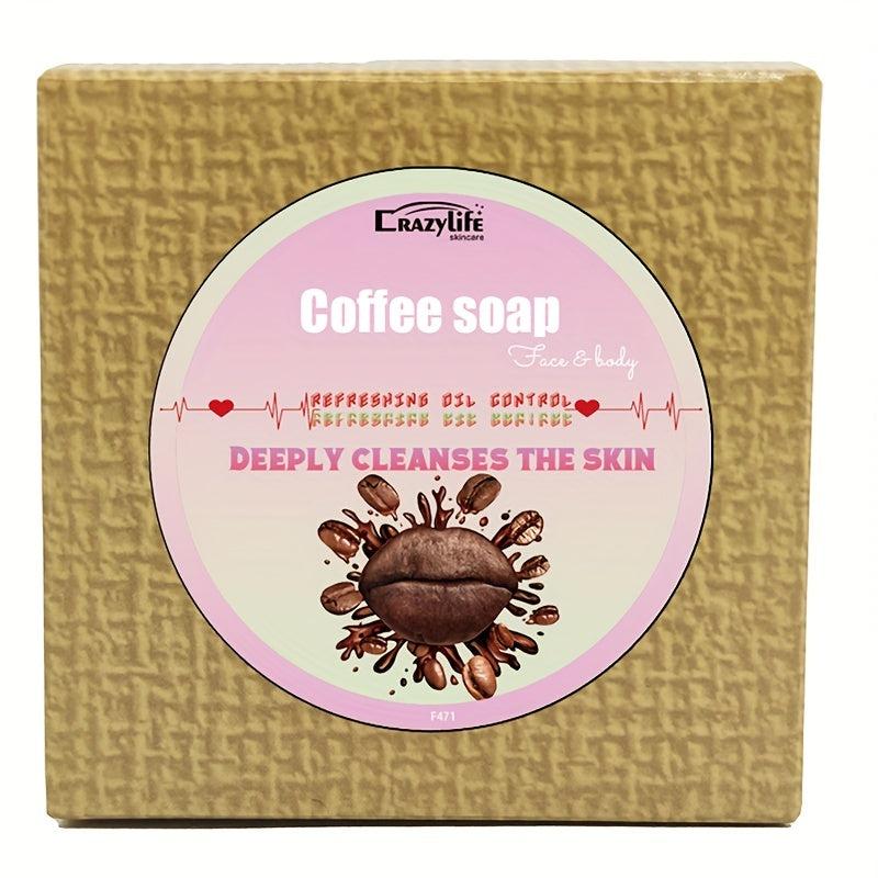 3pcs Coffee Bean Soap 107g Gentle Cleansing Smoothing Skin Long Lasting Frag
