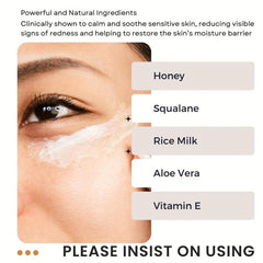 1Oz Bee Honey Calming Eye Cream with Aloe & Rice Milk