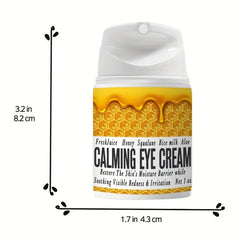 1Oz Bee Honey Calming Eye Cream with Aloe & Rice Milk