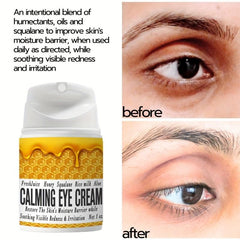 1Oz Bee Honey Calming Eye Cream with Aloe & Rice Milk