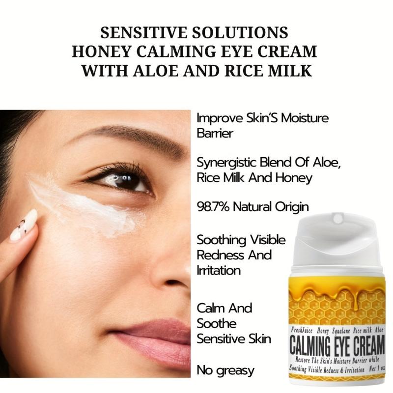 1Oz Bee Honey Calming Eye Cream with Aloe & Rice Milk