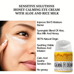 1Oz Bee Honey Calming Eye Cream with Aloe & Rice Milk