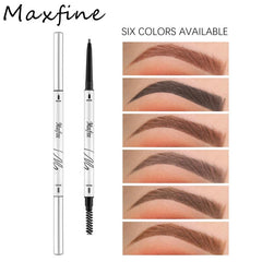 Waterproof Double Headed Eyebrow Pencil Ultra Slim Pen 6 Colors