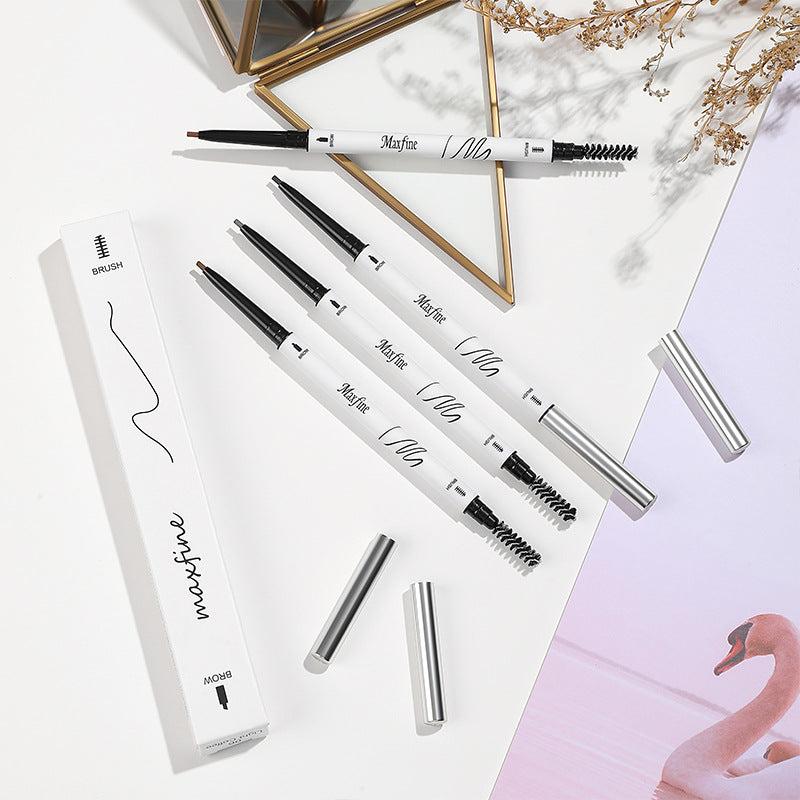 Waterproof Double Headed Eyebrow Pencil Ultra Slim Pen 6 Colors