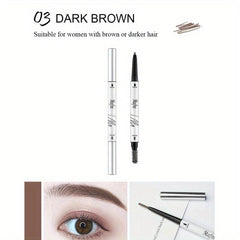 Waterproof Double Headed Eyebrow Pencil Ultra Slim Pen 6 Colors