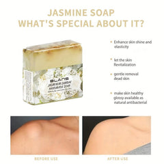 Jasmine Flower Essential Face Soap - Cleansing, Moisturizing, Rejuvenating