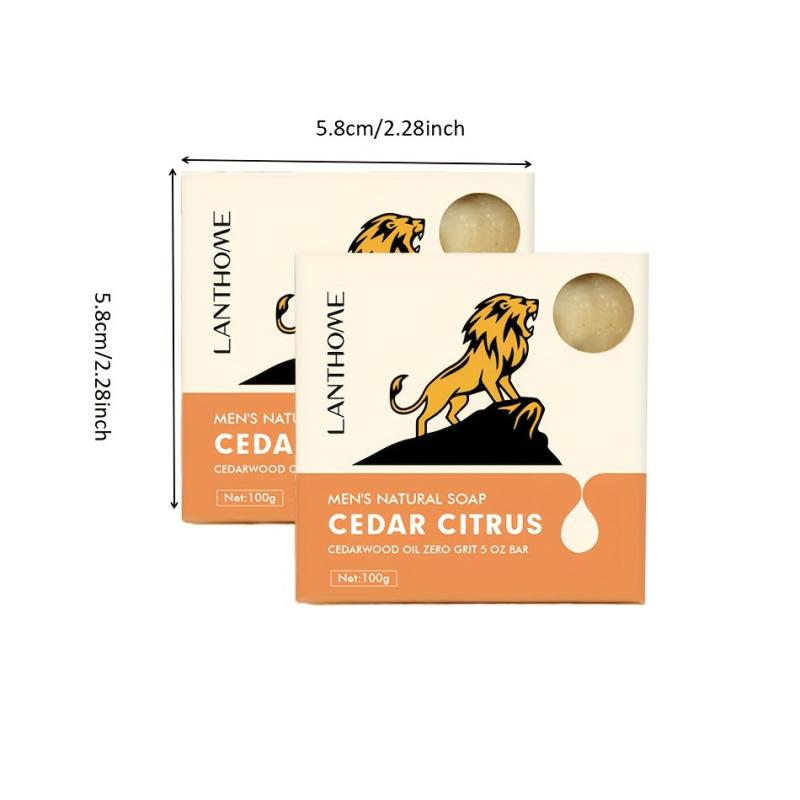 Cedar Rosemary Facial Scrub Soap For Men