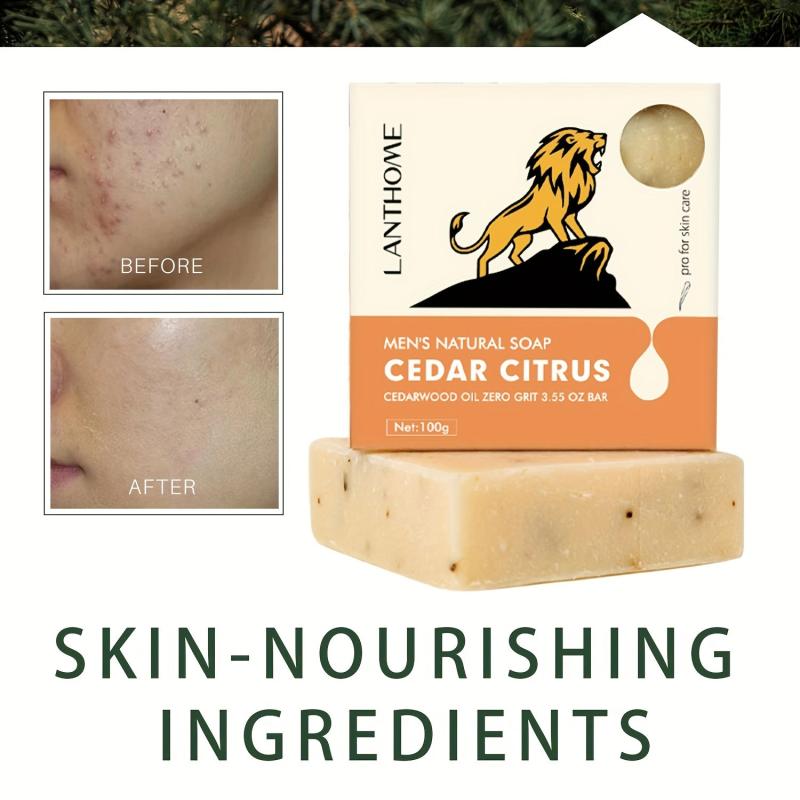 Cedar Rosemary Facial Scrub Soap For Men