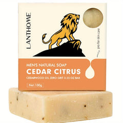Cedar Rosemary Facial Scrub Soap For Men