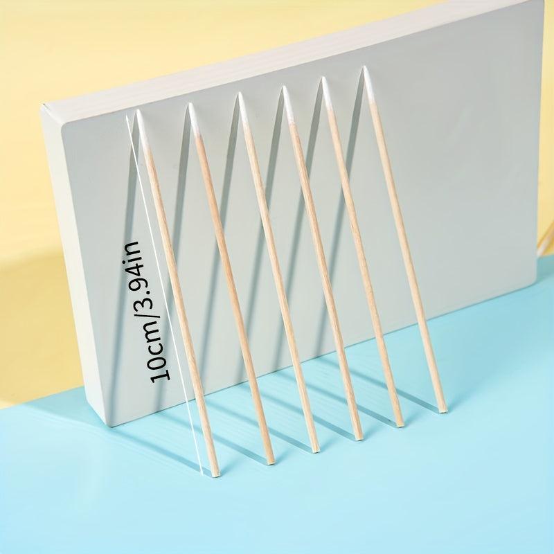 100pcs Disposable Pointed Tip Swabs for Make Up Tattoo Permanent Supplies