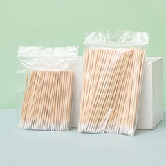 100pcs Disposable Pointed Tip Swabs for Make Up Tattoo Permanent Supplies