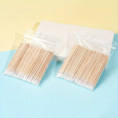 100pcs Disposable Pointed Tip Swabs for Make Up Tattoo Permanent Supplies