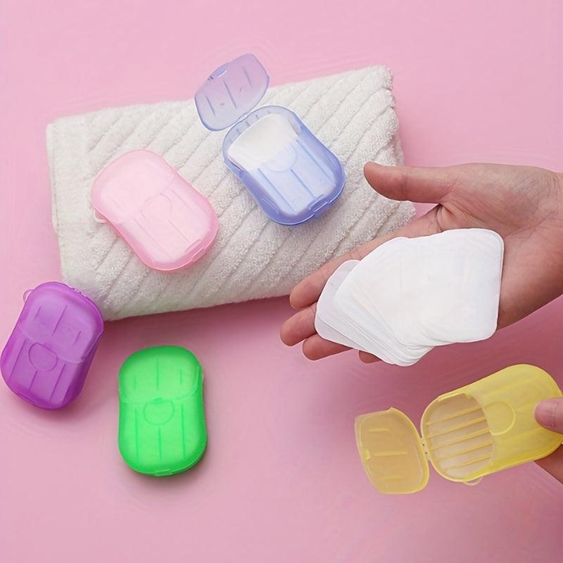 20 Pcs Portable Soap Tablets Travel Essential Hand Washing Tablets