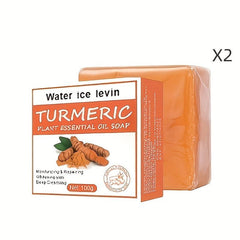 2pcs 100g Ginger Soap Facial Cleansing Bath Soap Ginger Soap Fragrant Soap