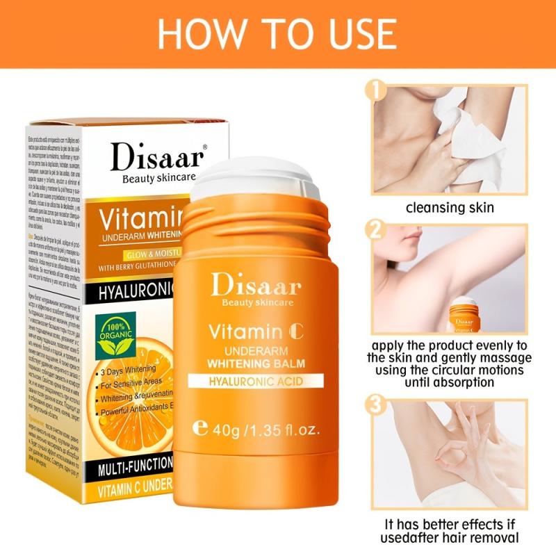 Vitamin C Deodorant Stick 40g with Dark Spot Fade Cream