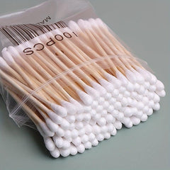 100pcs Double Tipped Cotton Buds for Makeup & Cleaning
