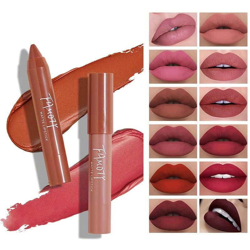 Matte Lipstick Moisturizing Lip Glaze Rotary Lipstick Pen