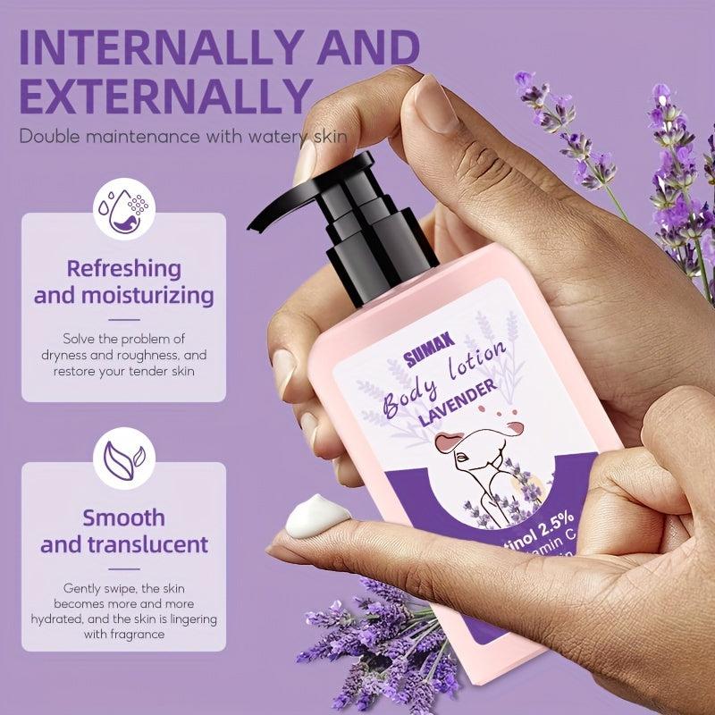 Lavender Body Lotion 200ml For Moisturizing Men & Women's Skin