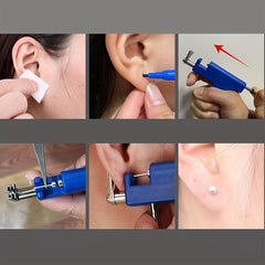 Professional Ear Piercing Gun Set Nose Piercing Tool with Marker Pen