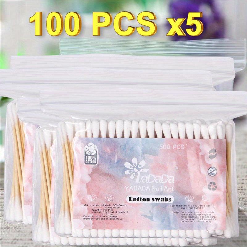 Biodegradable Wooden Swabs Double Round Thick Tips 200 Count